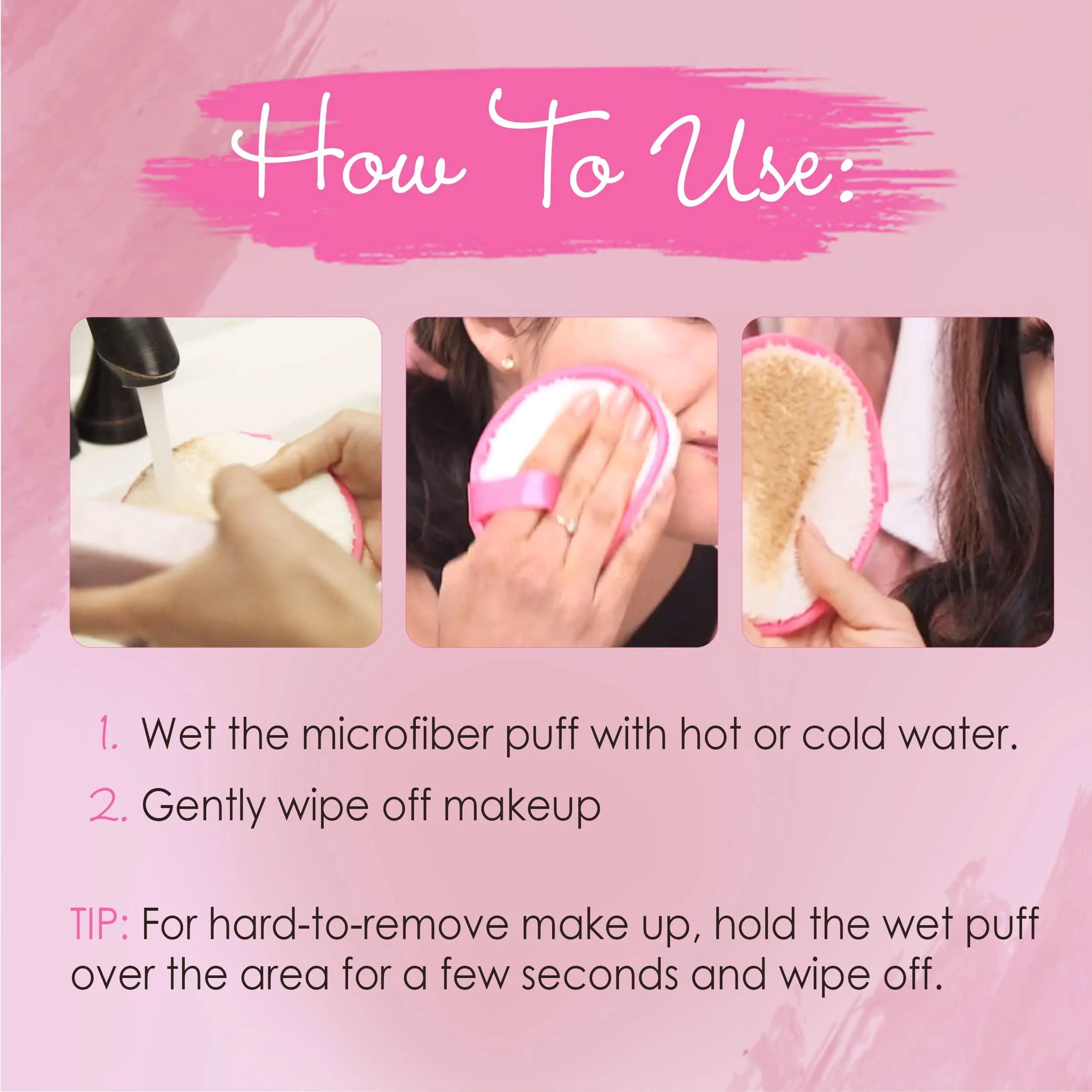 Hollywood Fashion Secrets Microfiber Makeup Removers (2 COUNT) - Image 5