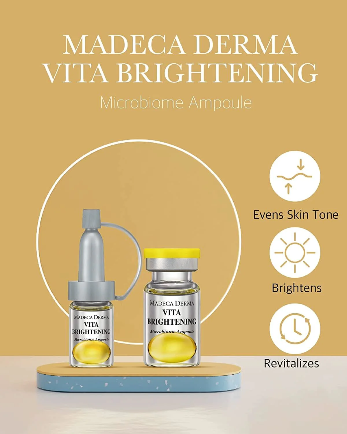 Madeca Derma Vita Brightening Microbiome Ampoule 7ml / 0.23 fl oz * 5ea - Image 4