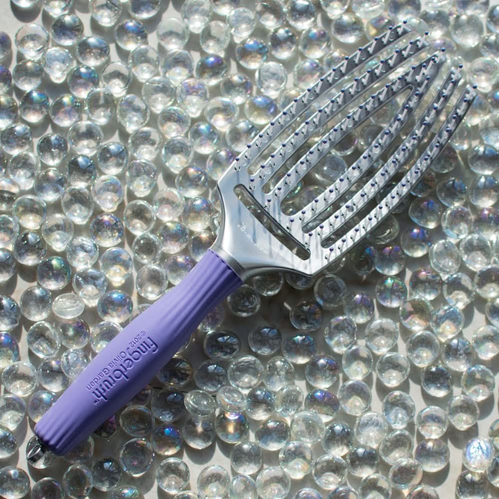 Olivia Garden Fingerbrush Curved & Vented Paddle Hair Brush FB-MD - Image 3