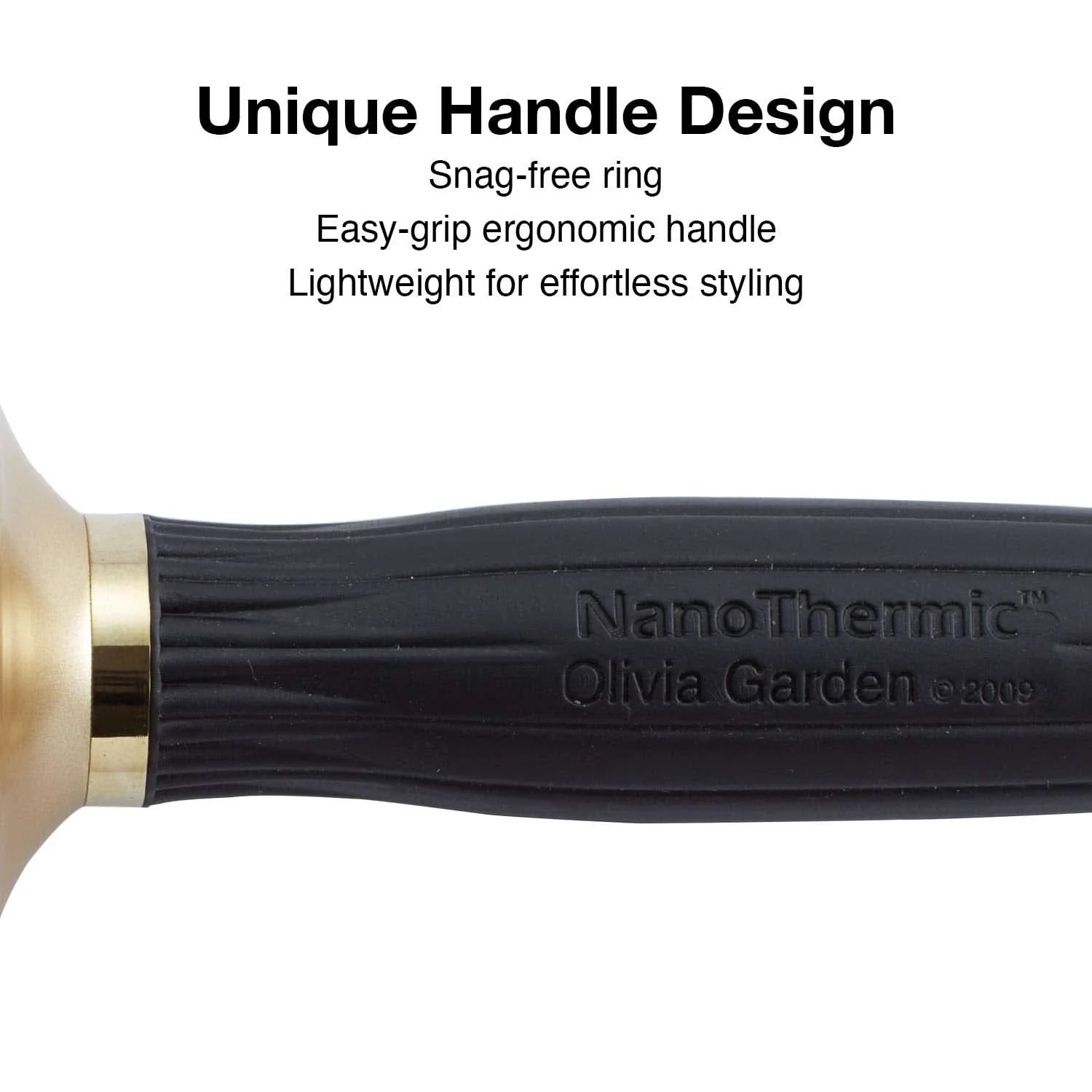 Olivia Garden NanoThermic Ceramic + Ion Hair Brush NT-34G (1 1/4") - Image 3