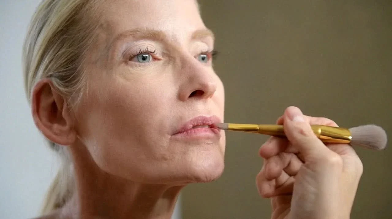 Veil Cosmetics Dual Ended Lip and Cheek Brush - Image 3