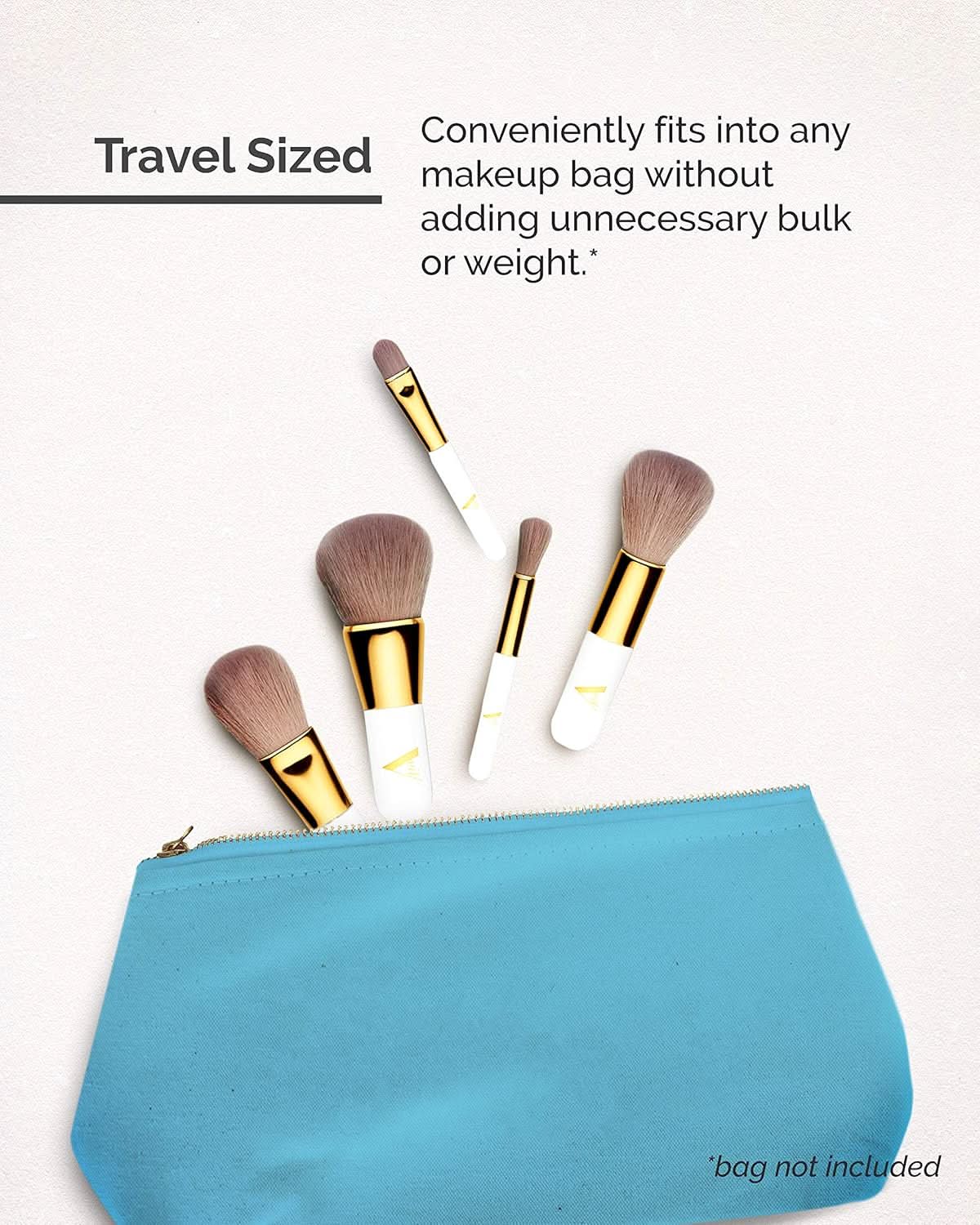 Veil Cosmetics Pro On The Go 5 Piece Brush Set - Image 4